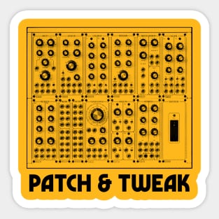 Patch And Tweak - Modular/Analog Synth Lover Sticker